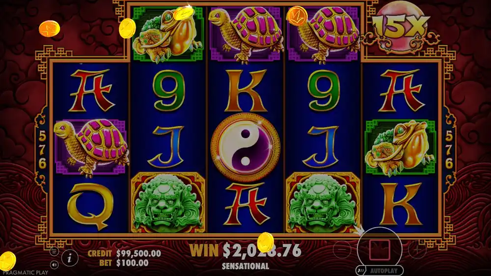 Expanded reels during free spins — 576 ways to win instead of 243